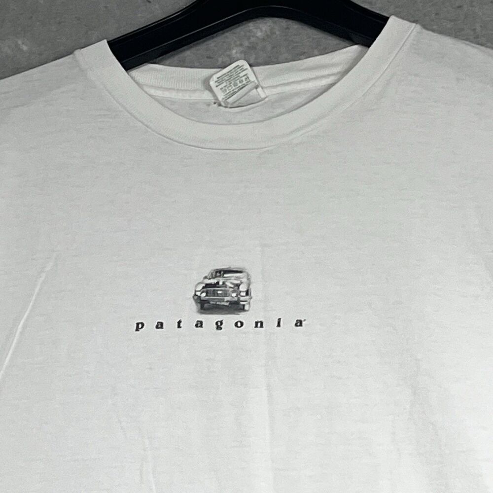 Vtg Patagonia Beneficial T's Short Sleeve T Shirt Men’s Large USA Organic Cotton - Picture 4 of 12